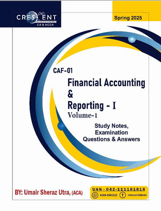 CAF-01 Financial Accounting & Reporting-I Volume 1