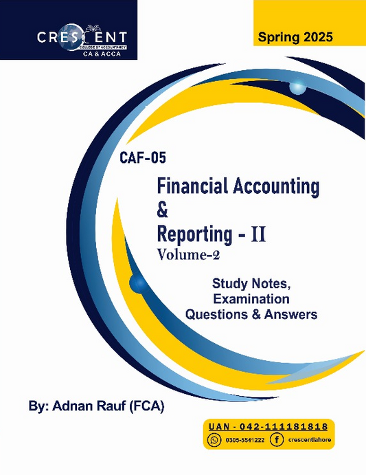 CAF-05 Financial Accounting & Reporting-II Volume-2