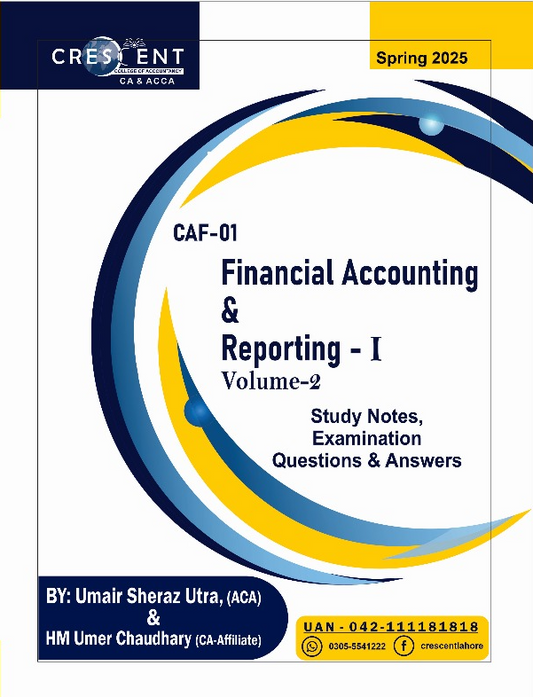 CAF-01 Financial Accounting & Reporting-I Volume-2