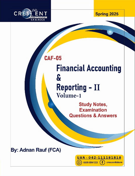 CAF-05 Financial Accounting & Reporting-II Volume-1